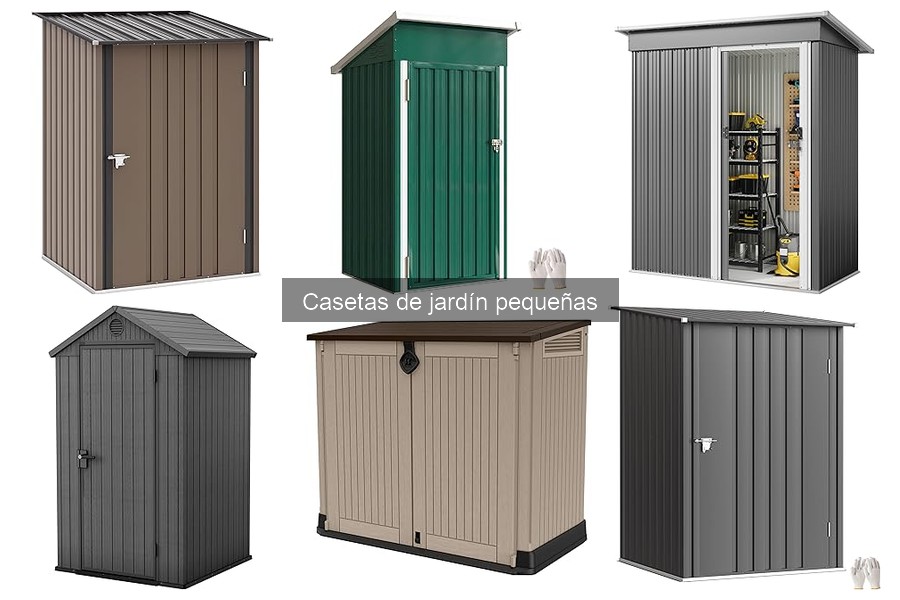 Tipos de casetas de jardín pequeñas: materiales y estilos