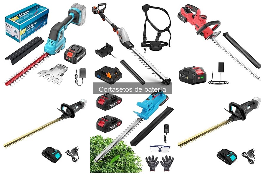 Tipos de cortasetos de batería y sus usos específicos