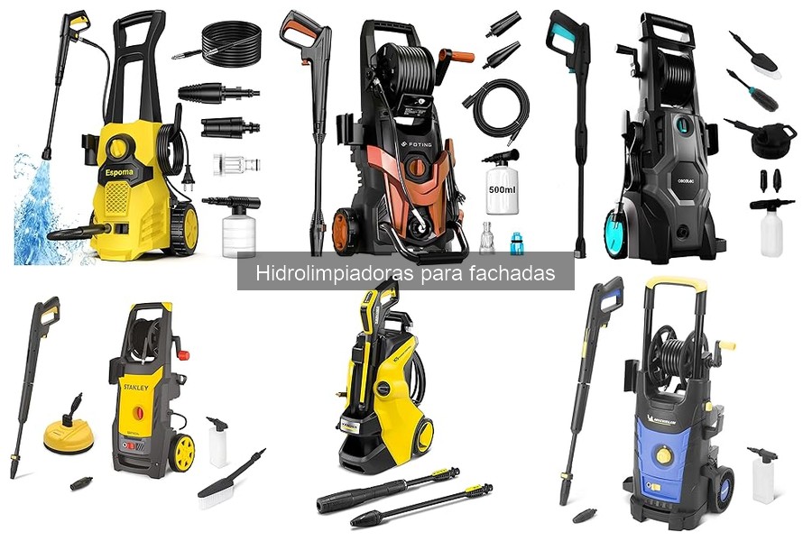 Tipos de hidrolimpiadoras para fachadas: características y recomendaciones