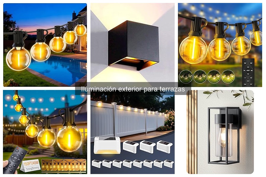 Tipos de iluminación exterior recomendables para terrazas