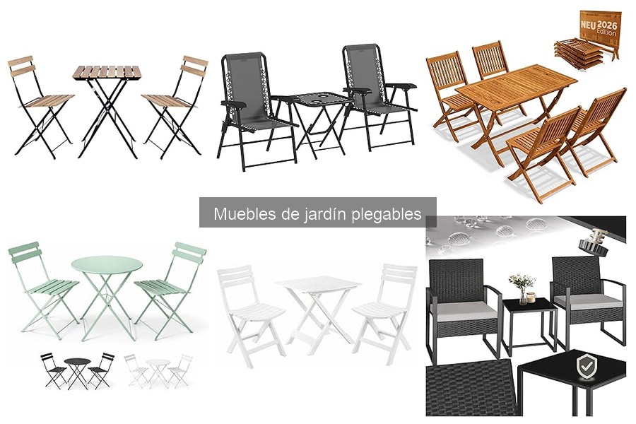 Tipos de muebles de jardín plegables para tu exterior
