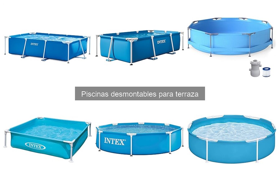 Tipos de piscinas desmontables para terraza: guía completa