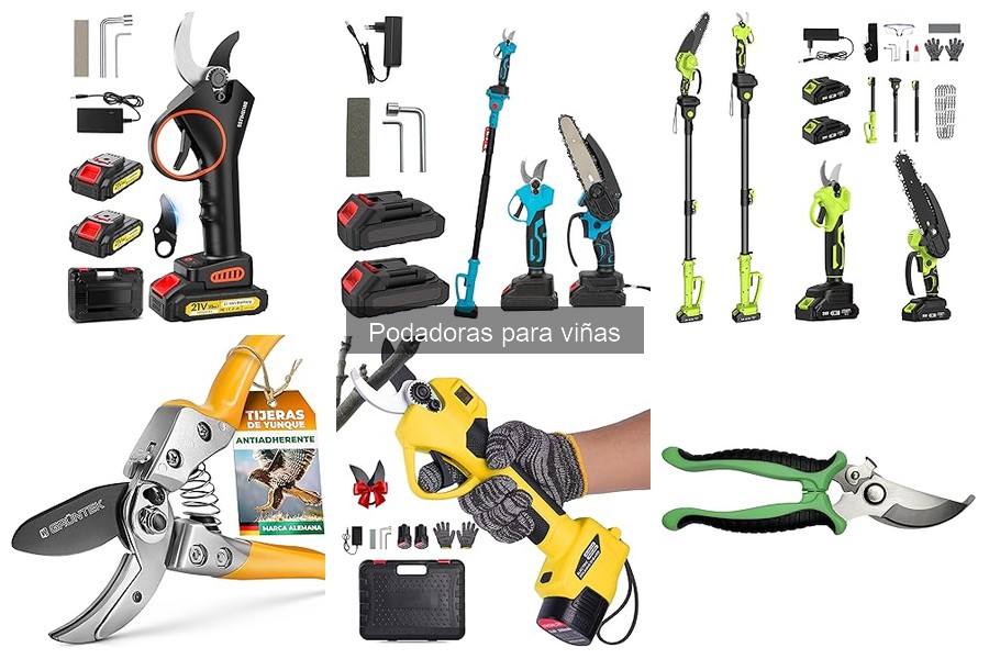 Tipos de podadoras para viñas: manuales, eléctricas y más