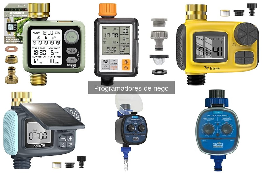 Tipos de programadores de riego: comparativa y ventajas