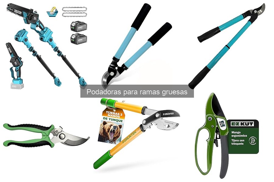 Ventajas de usar podadoras para ramas gruesas en jardinería