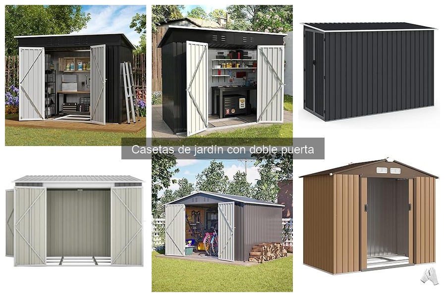 Ventajas y desventajas de casetas de jardín con doble puerta
